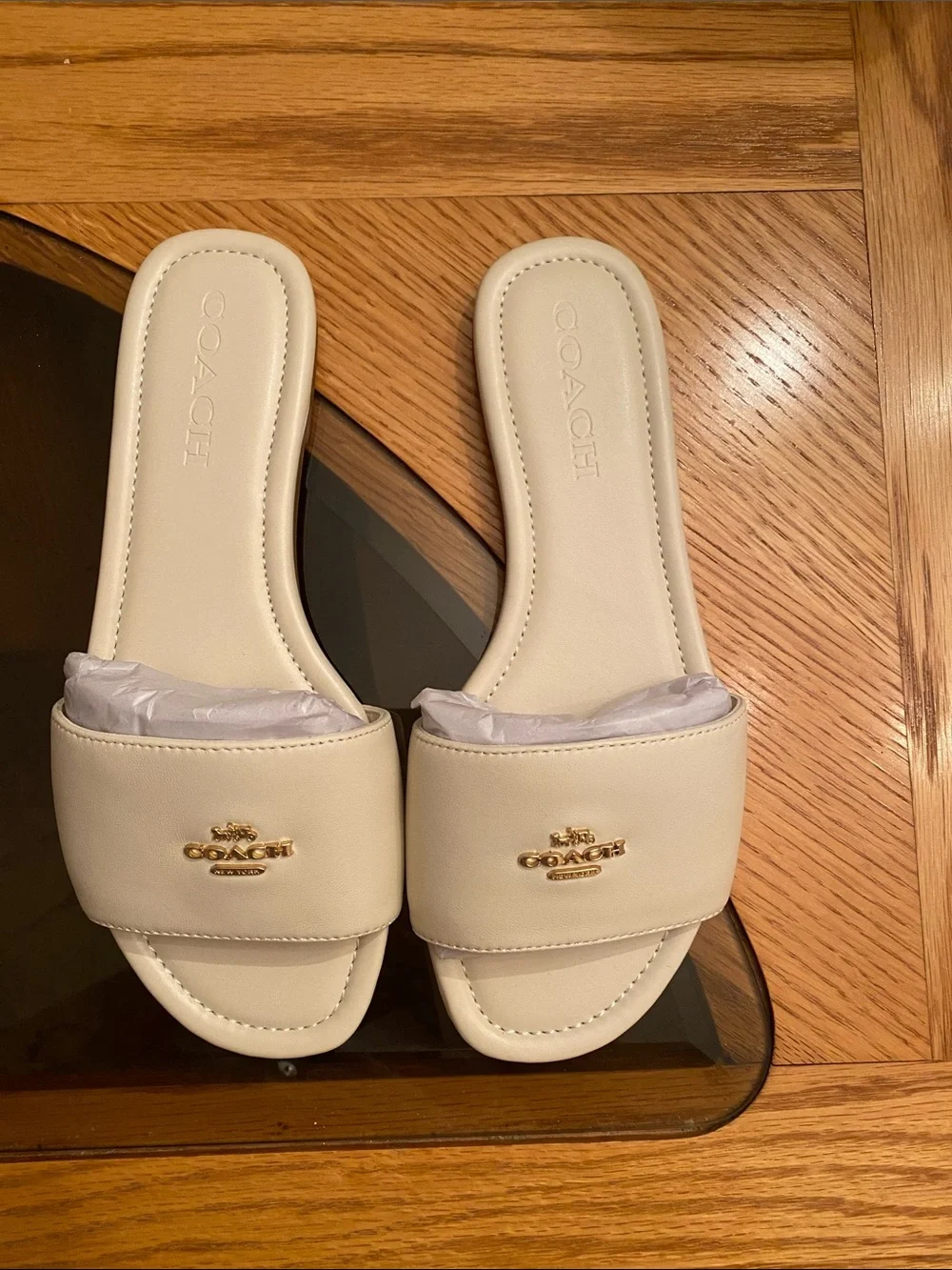 Coach Signature Slide Sandal. - Picture 2 of 7